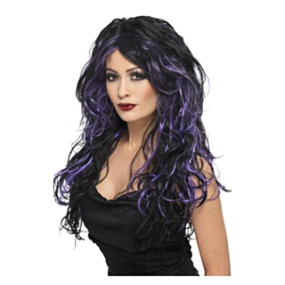 Gotisk Vampyrperuk Lila