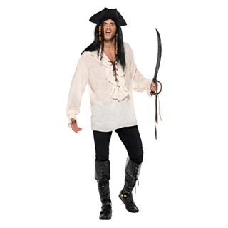 Vit Piratskjorta