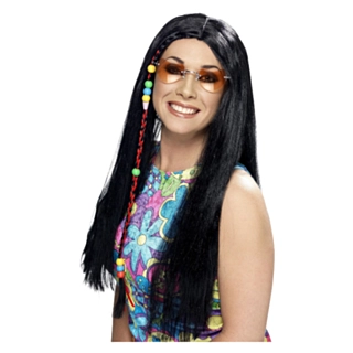 Hippieperuk Svart