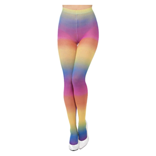 Regnbågsfärgade tights