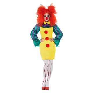 Klassisk Skräckclown Lady Maskeraddräkt