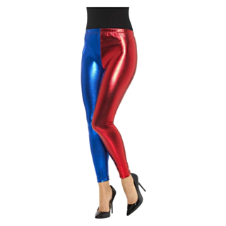 Harlequin Leggings Blå/Röda