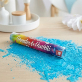 Gender Reveal Konfettirör Blå