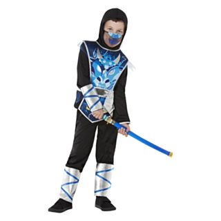 Blå Drake Ninja Barndräkt