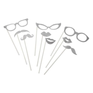 Silver Photobooth Rekvisita