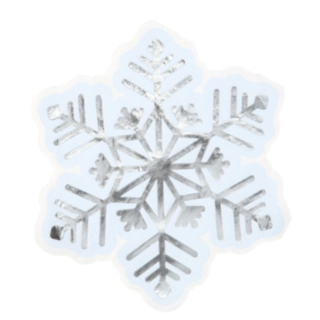 Snöflinga Servetter Ljusblå/Silver