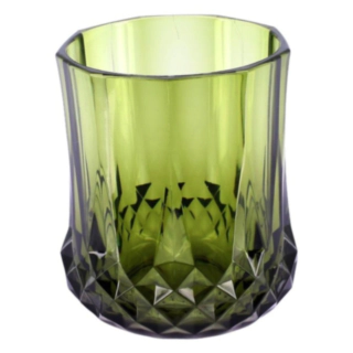 Återanvändbart plastglas grön