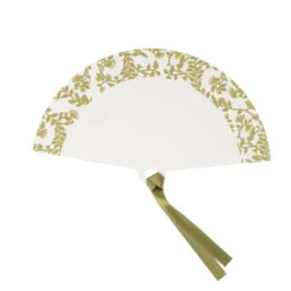 Botanisk Solfjäder Oliv/Guld