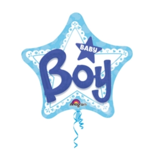 Baby Boy Stjärna Folieballong