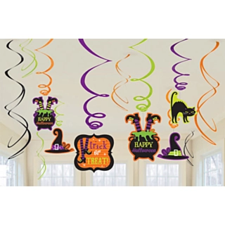 Halloween Häxa Spiraler