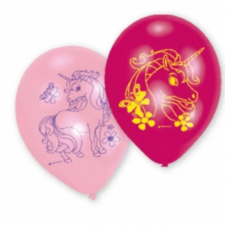 Enhörning Latexballonger Ljusrosa/Rosa