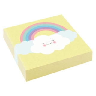Rainbow And Cloud Servetter Gul