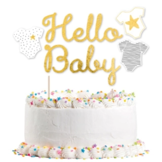 Tårtdekoration Hello Baby