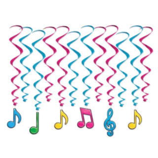 Musiknoter Swirls