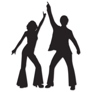 Disco Silhuettdekorationer