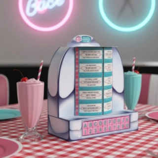 Jukebox Bordsdekoration
