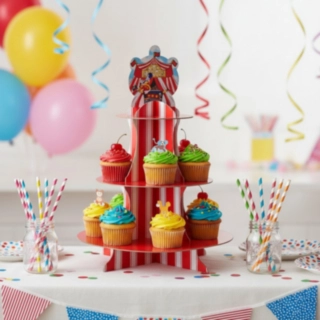 Cirkustält Cupcake Kakfat