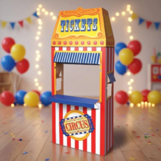 Cirkus Biljettkiosk Dekoration