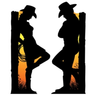 Western Siluett Dekorationer