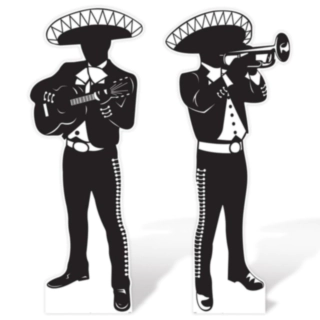 Fiesta Mariachi Siluett Dekorationer