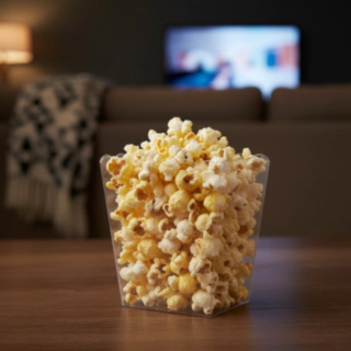Popcornbägare Transparent