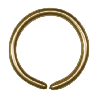 Premium Figurballonger Chrome Guld