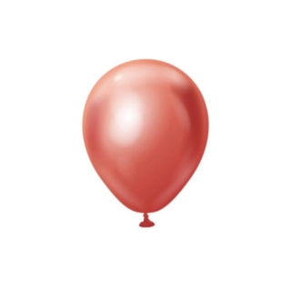 Premium Mini Latexballonger Chrome Röd