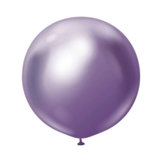 Premium Stora Latexballonger Chrome Lila