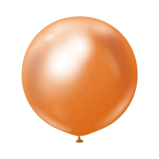 Premium Stora Latexballonger Chrome Koppar