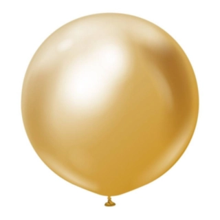 Premium Gigantiska Latexballonger Chrome Guld