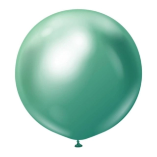 Premium Gigantiska Latexballonger Chrome Grön