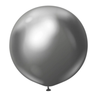 Premium Gigantiska Latexballonger Chrome Space Gray