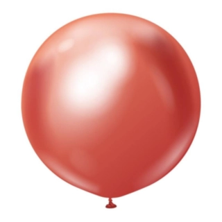 Premium Gigantiska Latexballonger Chrome Röd