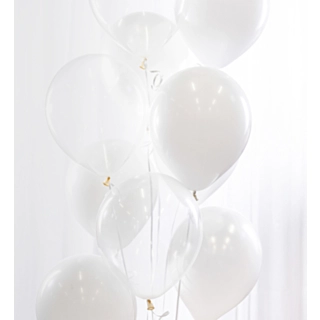 Ballongbukett Vit