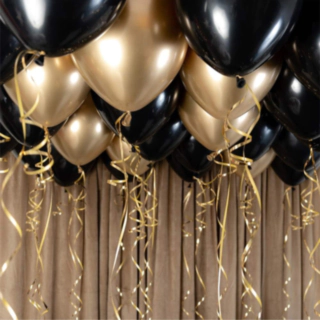 Ballongtak Svart/Guld