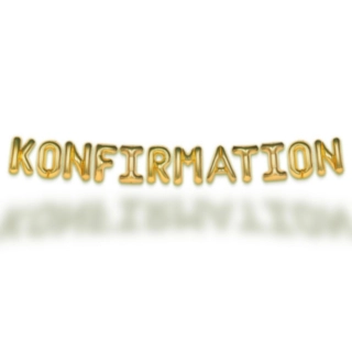 Konfirmation Ballonggirlang Guld