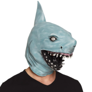 Haj Latexmask Blågrå
