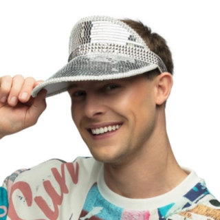 Glittrig Solskärm Silver