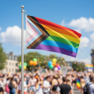 Progress Pride Flagga