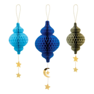 Eid Mubarak Honeycomb Ornament