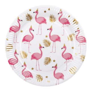 Tallrikar Pink Flamingo