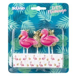 Flamingo & Ananas Tårtljus