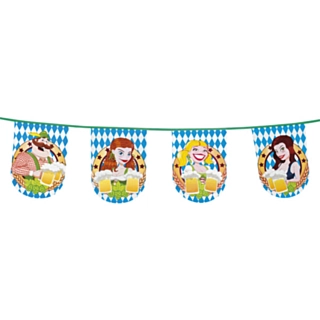 Oktoberfest Ölservering Flaggirlang