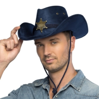 Tennessee Mocka Cowboyhatt Mörkblå