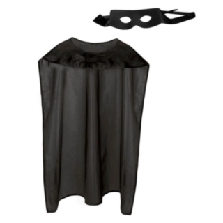 Superhjälte Mantel & Ögonmask