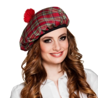 Skotsk Tam o' Shanter Hatt Röd