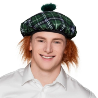 Skotsk Tam o' Shanter Hatt Grön
