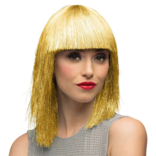 Lugg Glitterperuk Guld