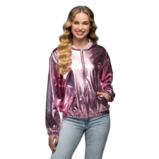 Glänsande Rave Jacka Roséguld