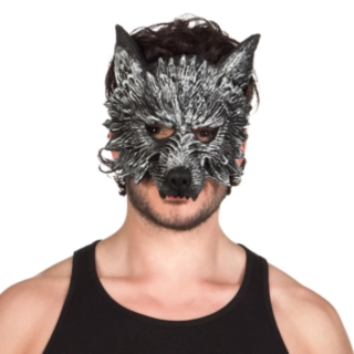Varulv Halvmask Svart